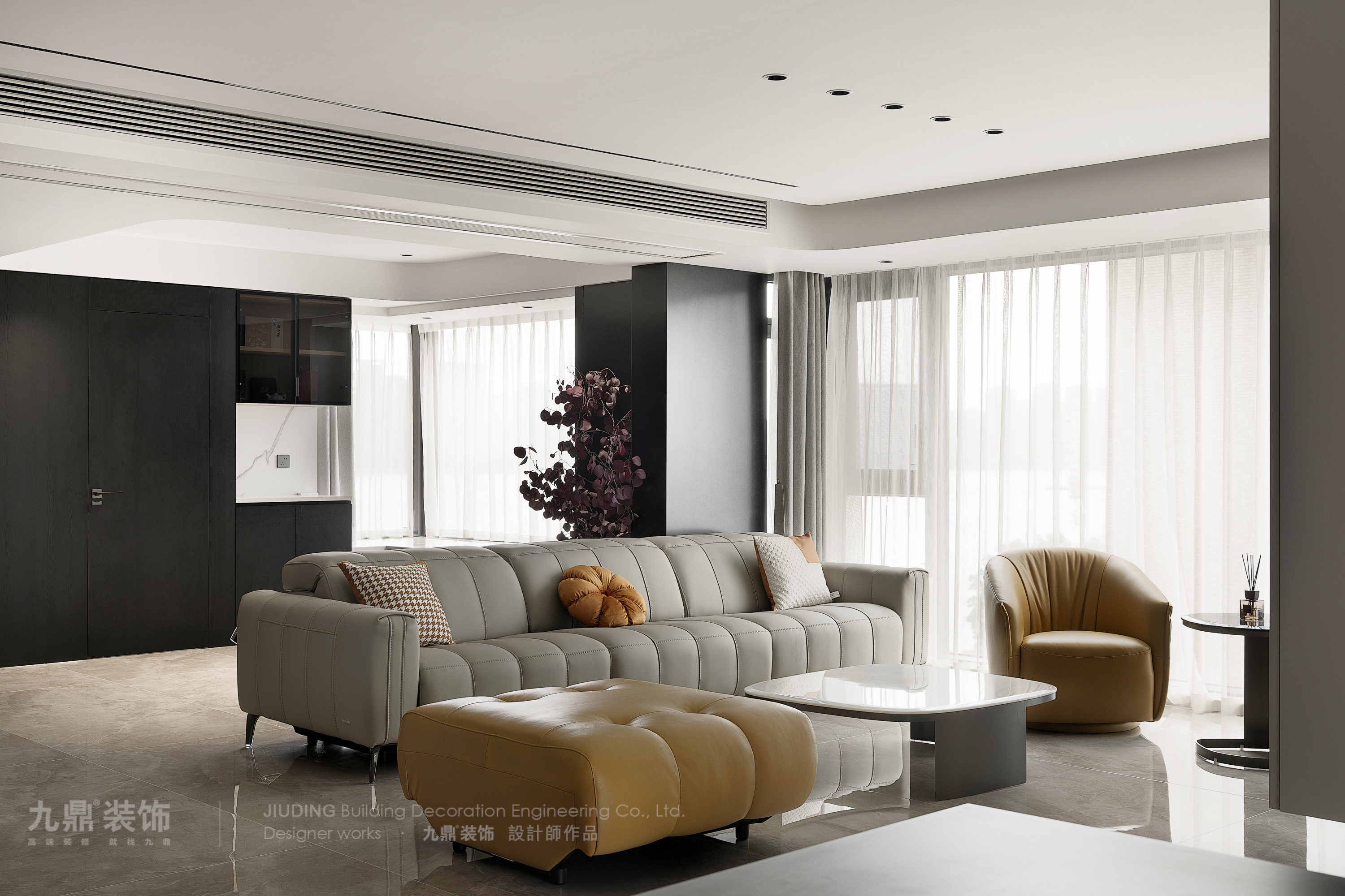 杭州复兴南苑180㎡意式现代装修案例